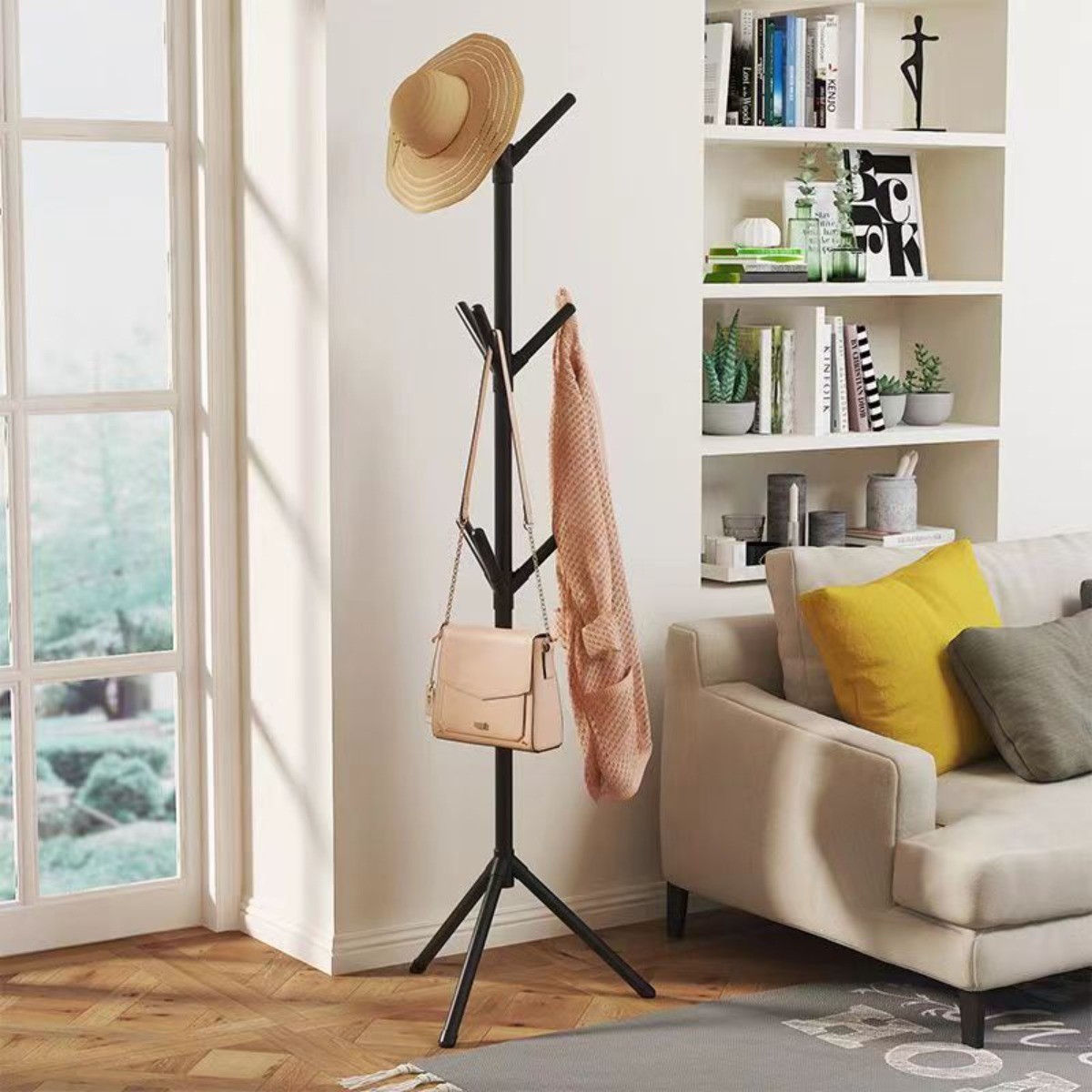 Clothes and Hats Rack Vertical Tree Branch Shape Holder