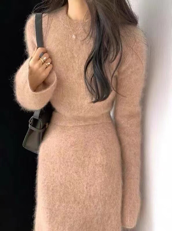 Women's Inner Matching Fashion Coat Two-piece Set