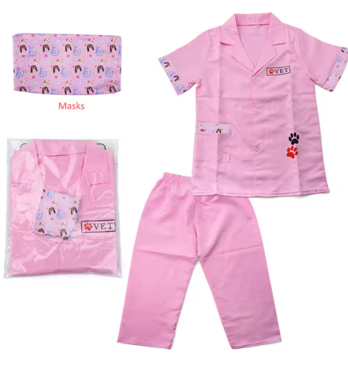 Children's Pet Doctor Role-Play Veterinary Clothing Family Dress Up Toys