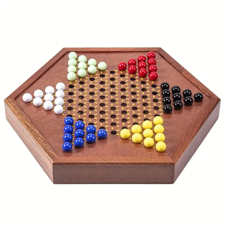 1 Set Luxury Wooden Chinese Checkers Game