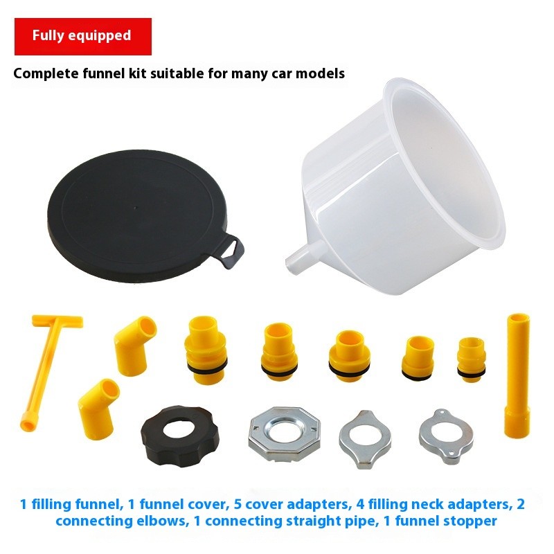 15 Piece Set Of Coolant Plastic Funnel Antifreeze