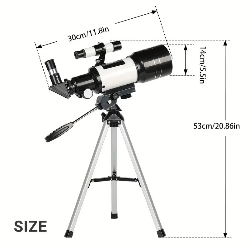 Astronomical Telescope F30070M with Tripod