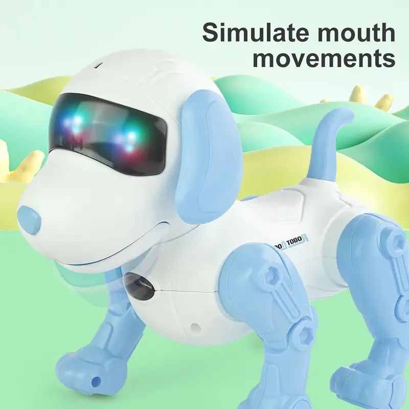 LED Eyes and Voice Interactive Robot Dog