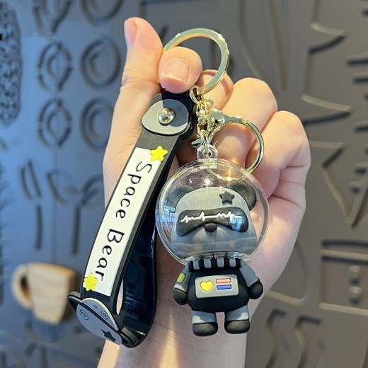 Creative Cartoon Cute Space Bear Keychain