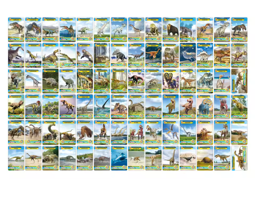 Game Dinosaur Collection Cards Animal Cards Learning Toys For Family Children Collection Cards Gift Kid Toys