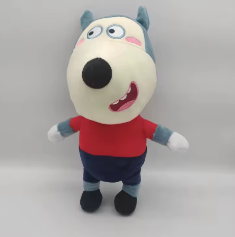 30cm Anime Wolfoo Family Plush Toys Cartoon Plushie Lucy Soft Stuffed Dolls Toy For Children Kids Boys Girls Fans Gifts