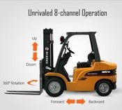 RC Alloy Forklift, HUINA 1577, 1:10, 2.4G, Rechargeable