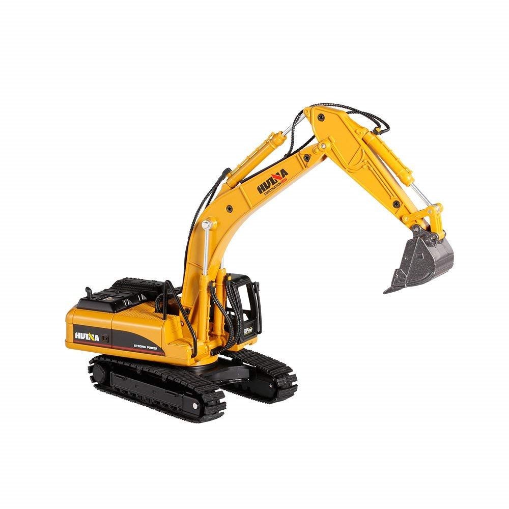 Die-cast Digger Excavator, HUINA 1:50, Die-cast Metal Excavator Model