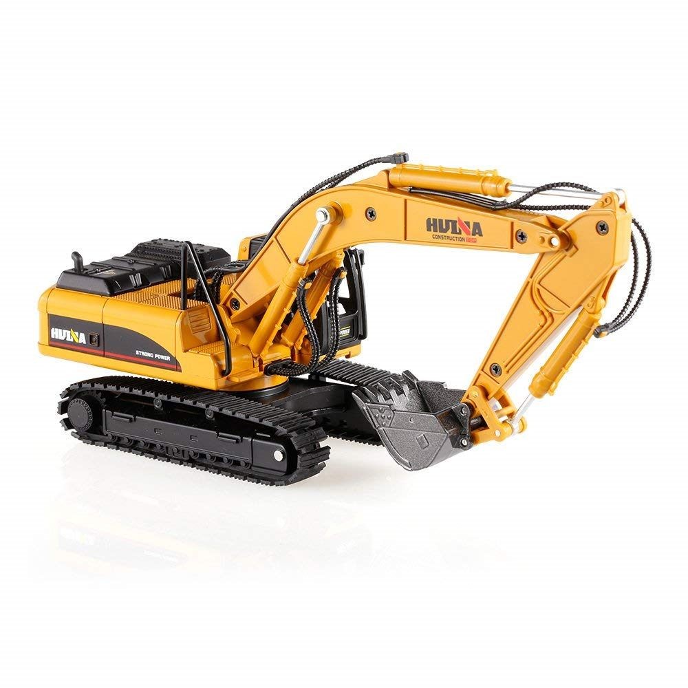 Die-cast Digger Excavator, HUINA 1:50, Die-cast Metal Excavator Model