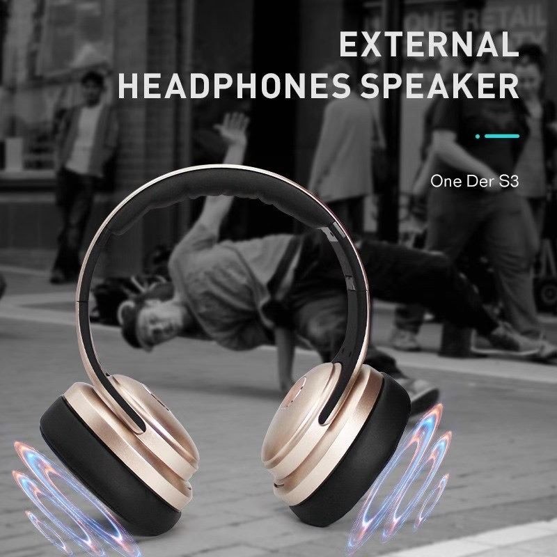 Headphone, Oneder S3 2 in 1 wireless headphone and loudspeaker