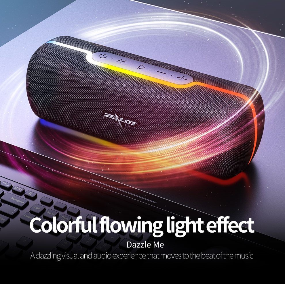 Bluetooth speaker, Zealot S55, HiFi Sound,8 hours Playtime, High Quality Speaker