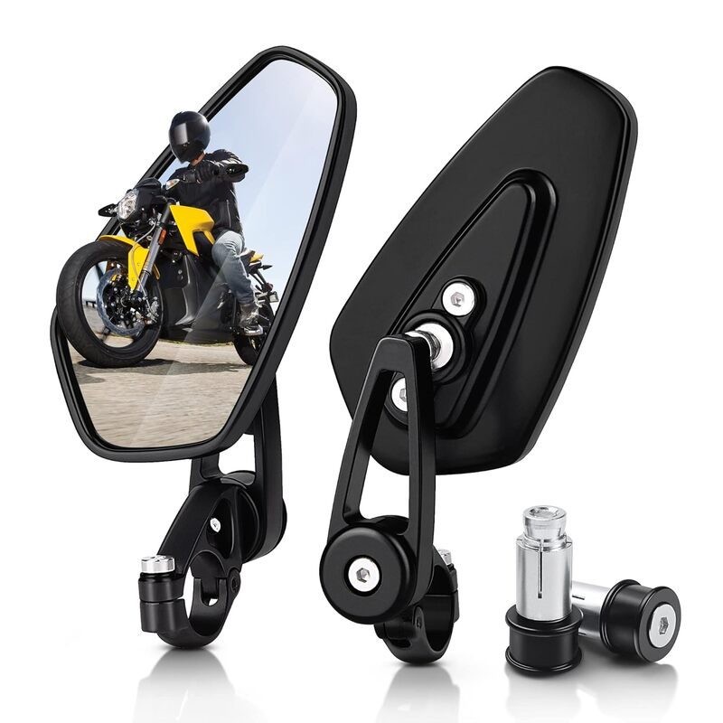 Motorcycle Bar End Mirrors Motorbike Rearview Mirror