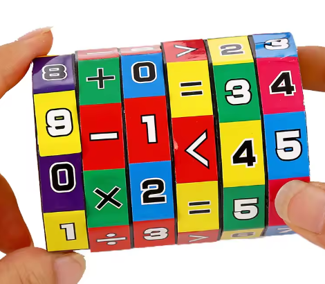Montessori Magic Cylinder Mathematics Numbers Cube Arithmetic Toy Kids Math Counting Game Puzzle for Children Education Learning