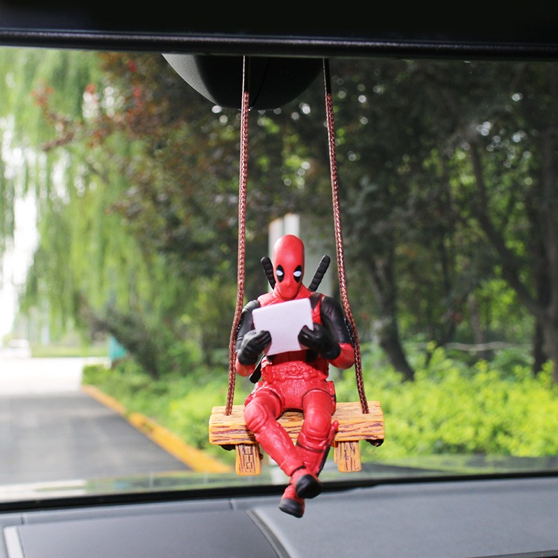 Deadpool 2 Action Figure Marvel X-Men Swing Posture Anime Doll Car Charm