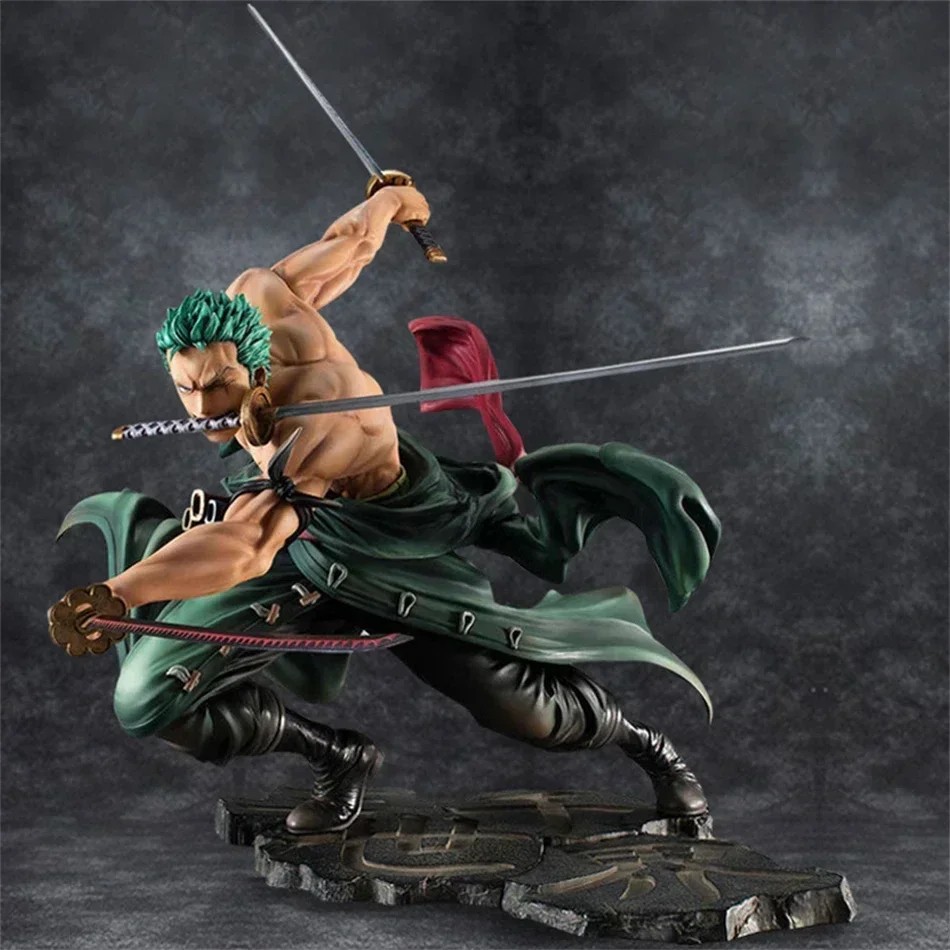 10cm Anime Figure GK Roronoa Zoro Three-blade Sa-maximum Manga Anime Statue
