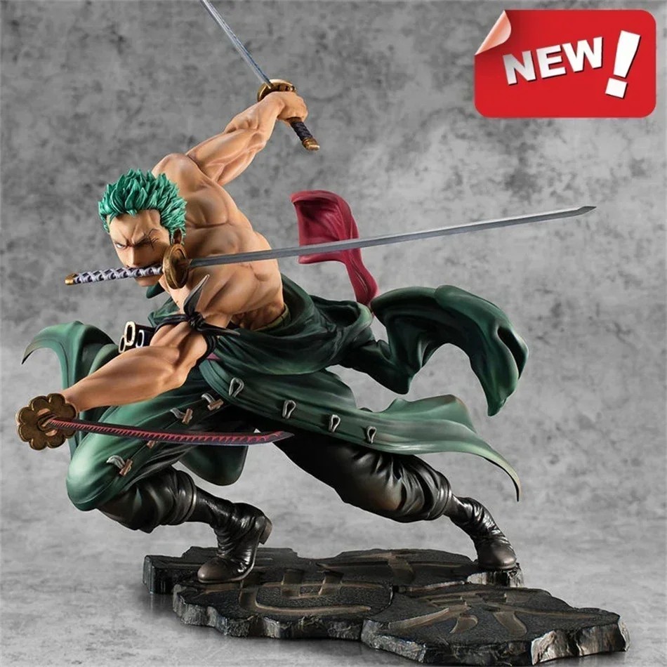 10cm Anime Figure GK Roronoa Zoro Three-blade Sa-maximum Manga Anime Statue