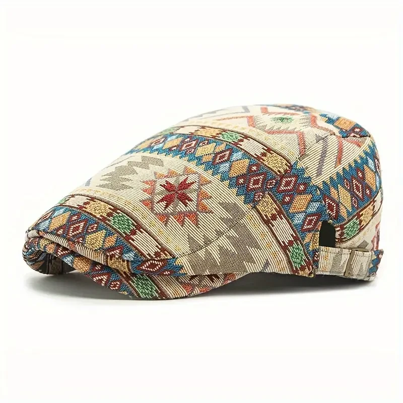 Vintage British Style Polyester Beret Cap