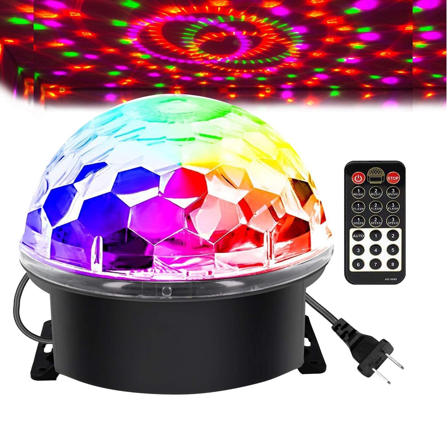 Party Lights with Remote Controller, NZ Power Plug. Sound Activated Mode