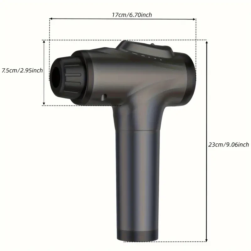 Deep Tissue Percussion Massage Gun - 4 Attachments & 30 Speed Settings