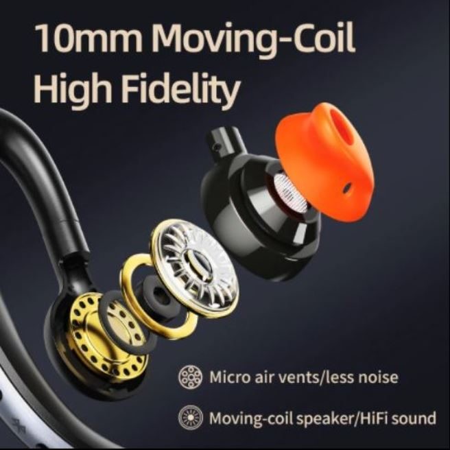 Wireless Earhook Headset For Noise-Reduced Calls, Remax Brand