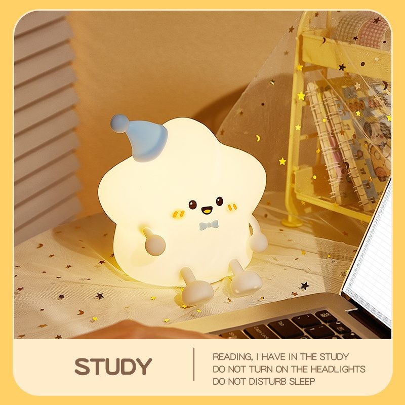 Star Silicone Lamp, Color Can Charge.
