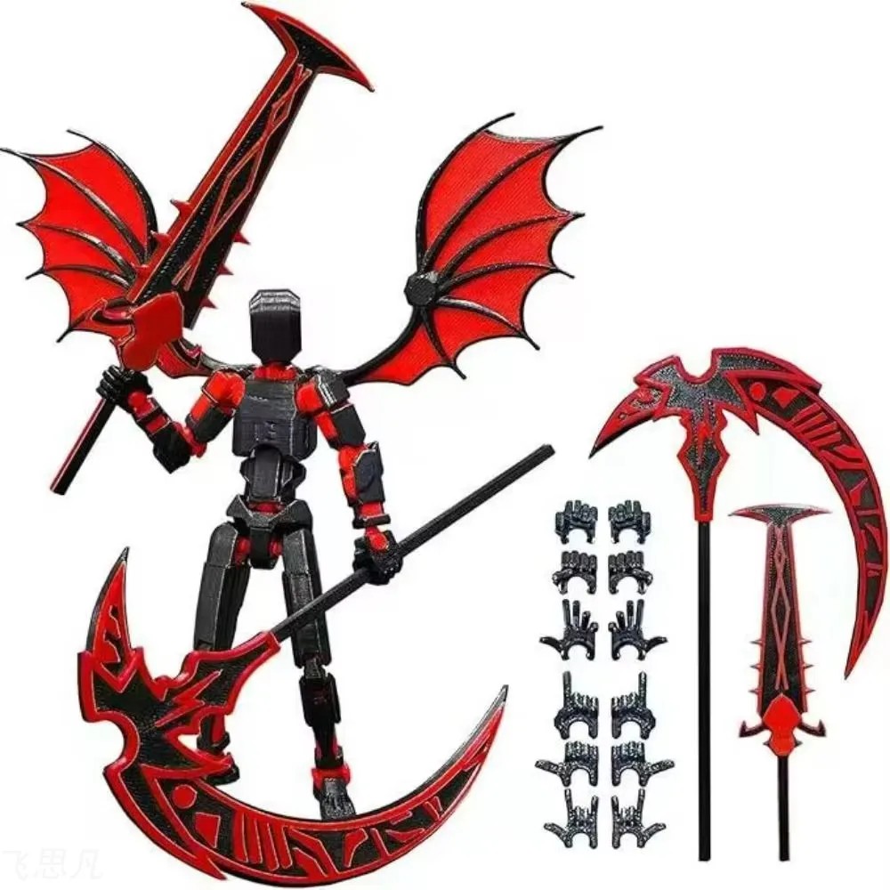 3D Printed Reaper Robot Model  Multi-Jointed Movable Desktop Decoration Action Figure