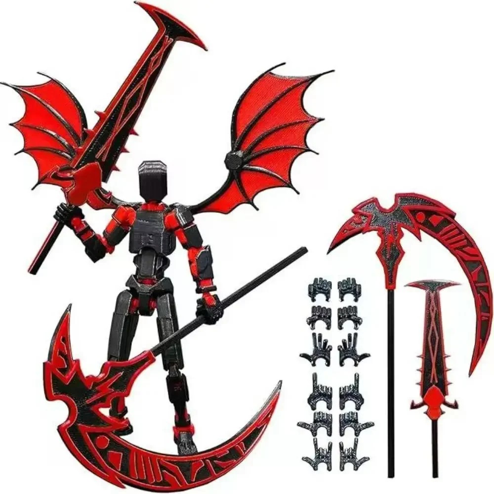 3D Printed Reaper Robot Model  Multi-Jointed Movable Desktop Decoration Action Figure