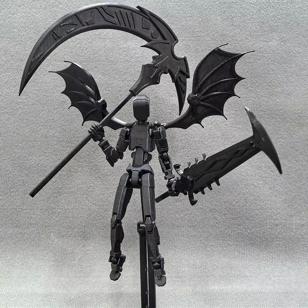 3D Printed Reaper Robot Model  Multi-Jointed Movable Desktop Decoration Action Figure