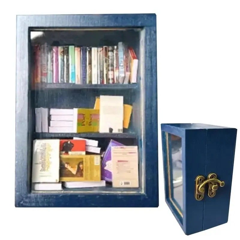 Shake Away Anxiety Bookshelf Mini Anti-Anxiety Bookshelf Ornament