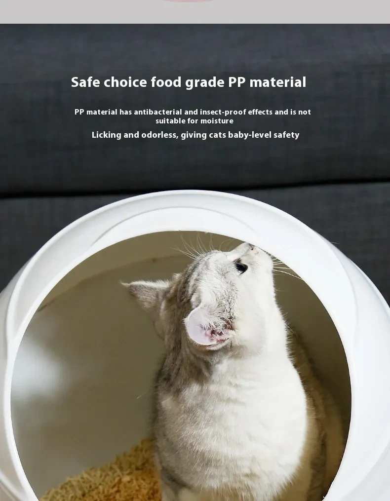 Litter Box Large Fully Enclosed Cat Litter Basin Deodorant