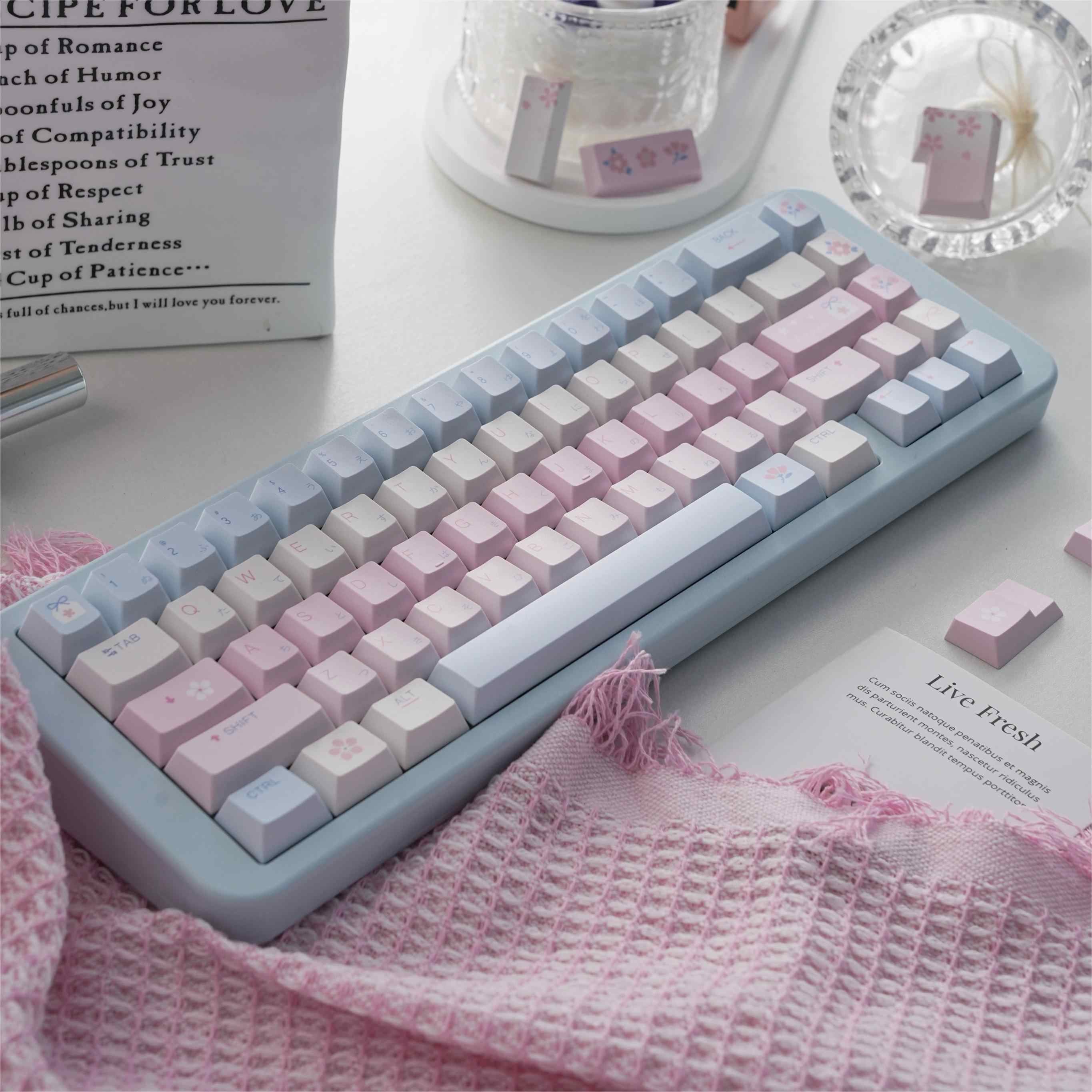 Simple Cute Printed Mechanical Keyboard Cap