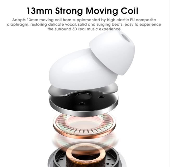True Wireless Earbuds, Lenovo Brand, High Quality, Black