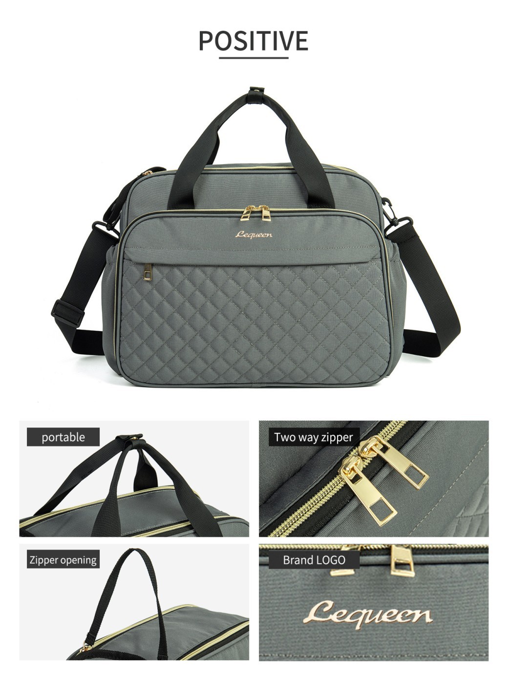Large Capacity Hand-carrying Multifunctional Crossbody Oxford Cloth Diaper Bag