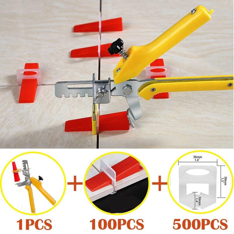 Clips Tile Leveling System Kit Floor Wall Spacer Tiling Tool Set 3mm