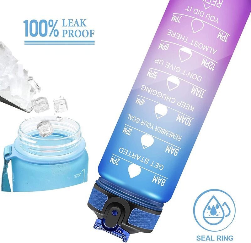 1L Water Bottle Gym Sports Drink Bottle