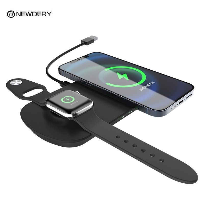Charger, 2 in 1 wireless charger stand for iphone and apple watch, NEWDERY Brand