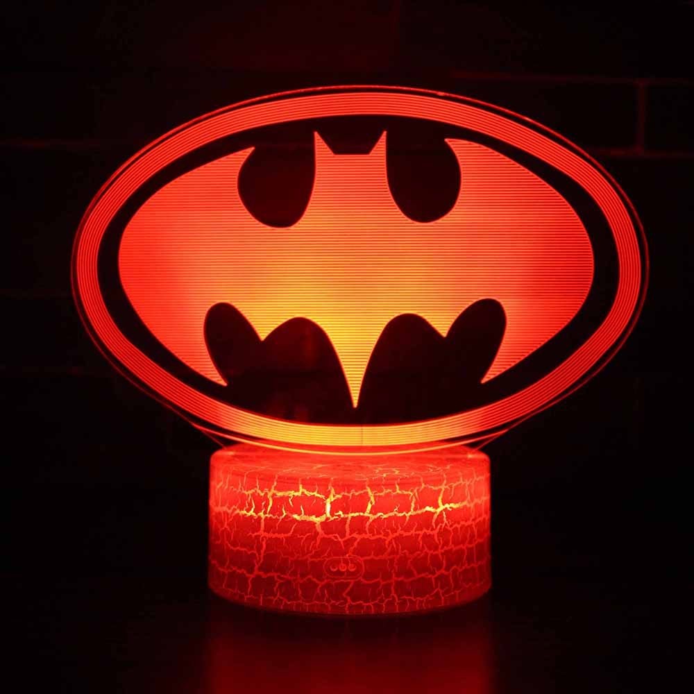 Car 3D Night Lamp LED Light, Power By USB, 7 Changeable color