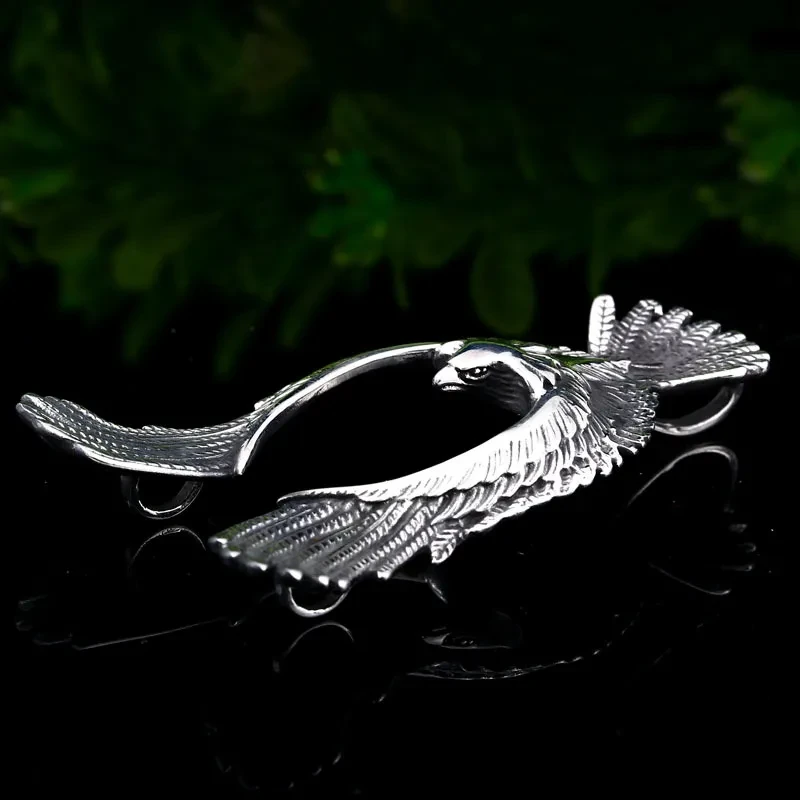 Titanium Steel Phoenix Pendant Men's Personality Stainless Steel Pendant