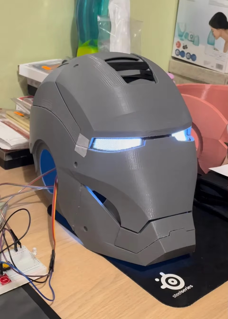 Halloween Cosplay LED Eyes Light Kits for Forever T'Challa Helmet
