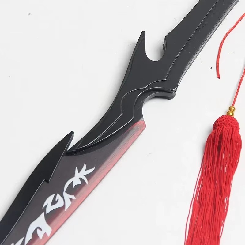 Full Size Yone Katana Fake Sword  League of Legends Cosplay Prop, Wooden Ninja Knife