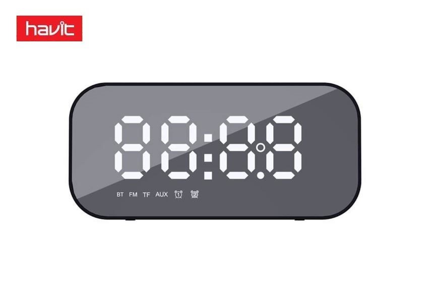 Wireless Bluetooth Speaker with Alarm Clock, Time Display, FM. Havit Brand