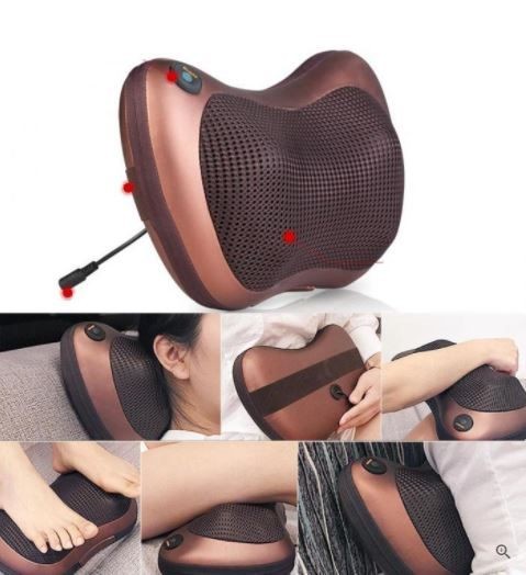 Massage Pillow, Shiatsu Multifunctional Massage, 8 Heads, 1 Year Warranty