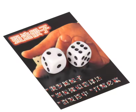2PCS Forcing Magic Dices Russia Dice Magic Tricks Close Up Magia Gimmick Props Classic Toys Winning Props Kids Toy Easy to do