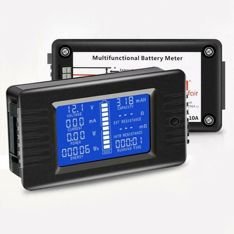 Battery Monitor Meter Multifunction Current Power Monitor