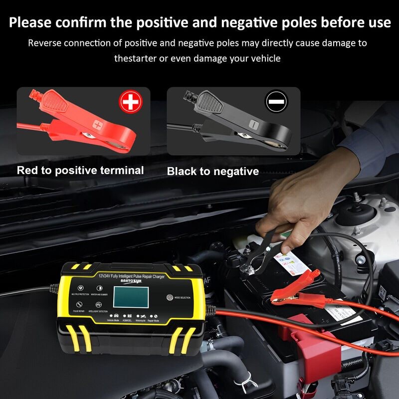 Car Battery Charger Pulse Repair 12V 24V