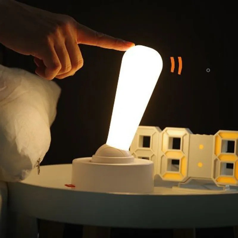 USB Rechargeable Silicone Toggle Light - Bedside Night Lamp