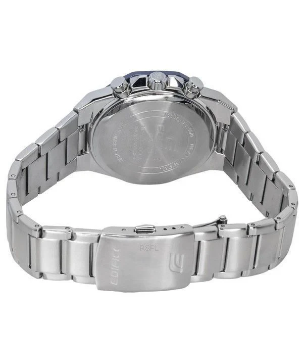 Casio Edifice Analog Slim Line With Sapphire Crystal Chronograph Blue Dial Solar EFS-S570DB-2A 100M Mens Watch