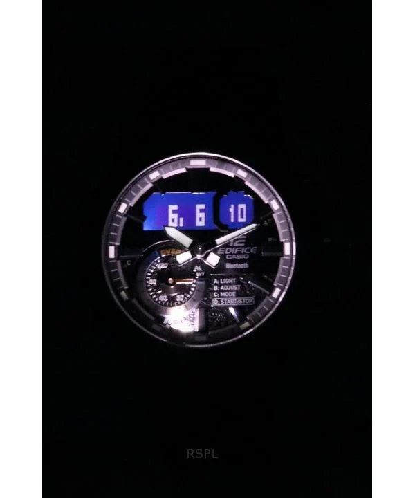 Casio Edifice Sospensione Nighttime Drive Analog Digital Smartphone Link Quartz ECB-40NP-1A 100M Men's Watch