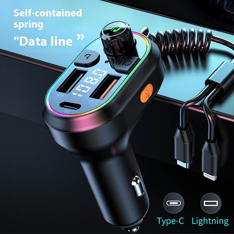 Portable Home Multifunctional One-to-two Car Charger