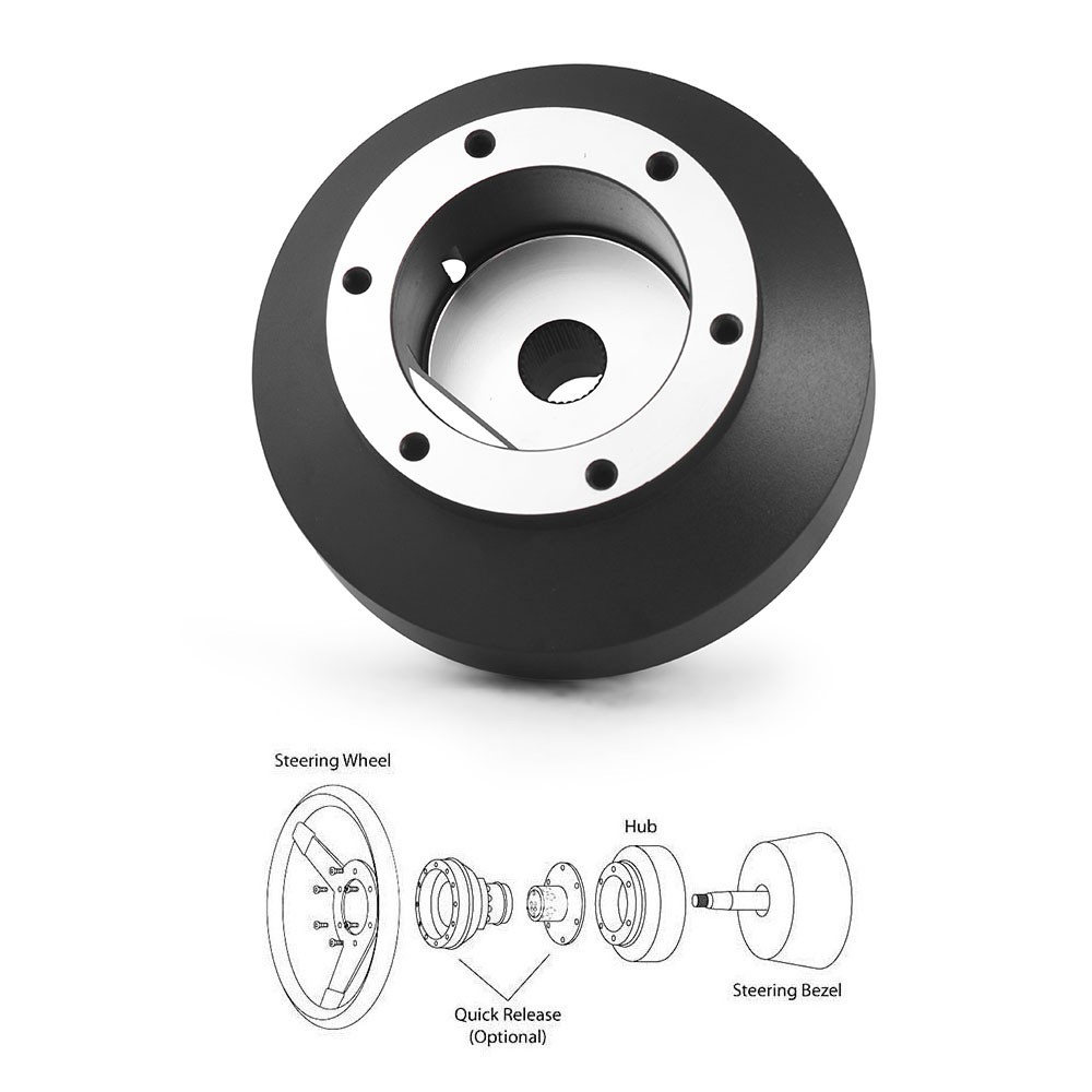 Car Steering Wheel Connector Black
